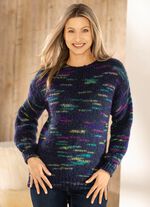 Trui gemaakt van fancy garen 