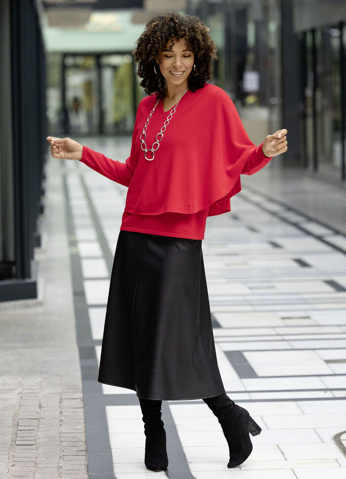 Rok in lichte plaatvorm ZWART