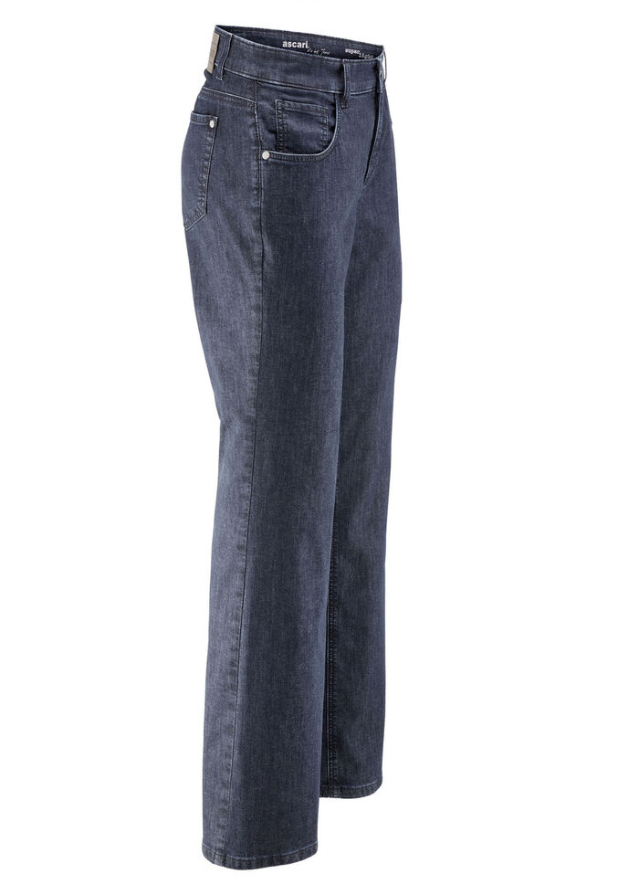 Jeans met modieus wijdere pijpen 