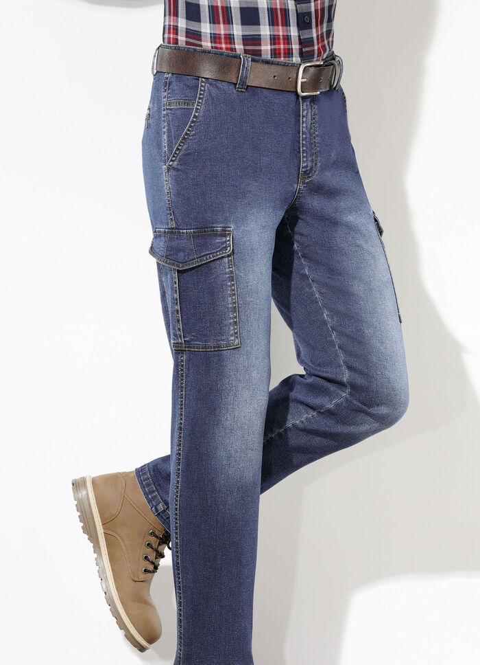 Jeans in 2 kleuren JEANS BLAUW
