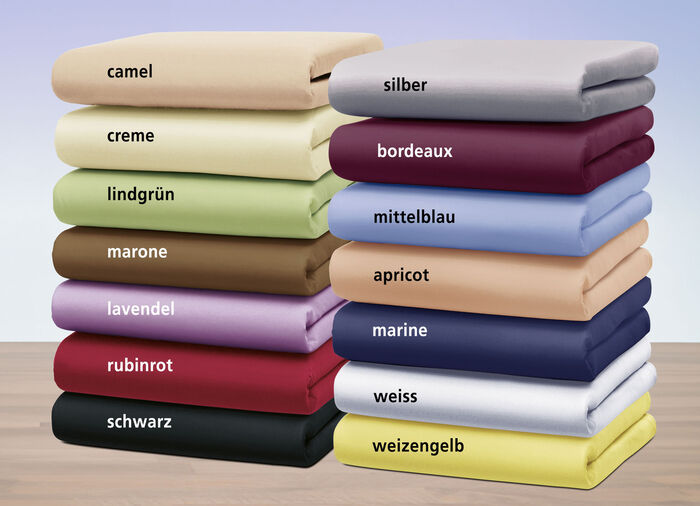 Hoeslaken van fijne jersey met elastaan BORDEAUX