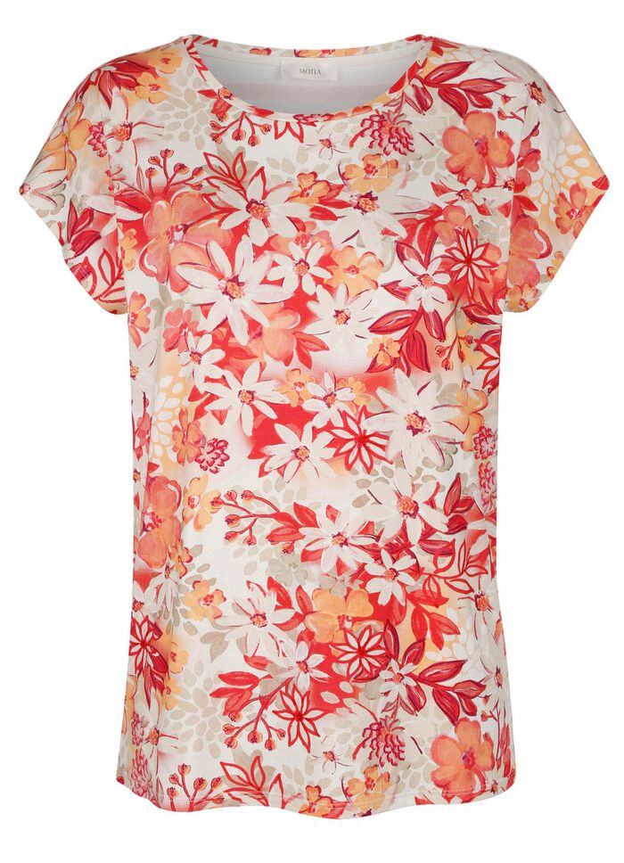 Shirt met een kleurrijke patroonmix 