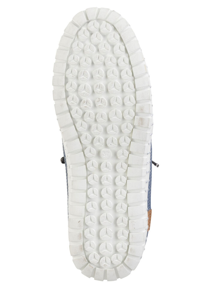 Gemini, zomerse dames veterschoen, breedte G, met uitneembaar voetbed JEANS