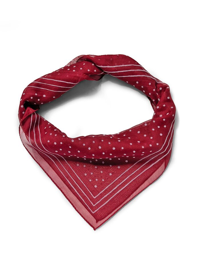 Nicki sjaal met stippendesign 