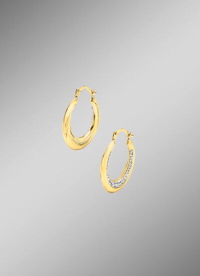 Veelzijdige creolen, aan beide kanten draagbaar 