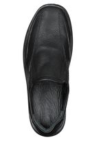 GINO GALANTE, klassieke herenpantoffels, met uitneembaar voetbed ZWART