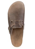 GINO GALANTE klomp van geschaduwd, generfd rundleer 