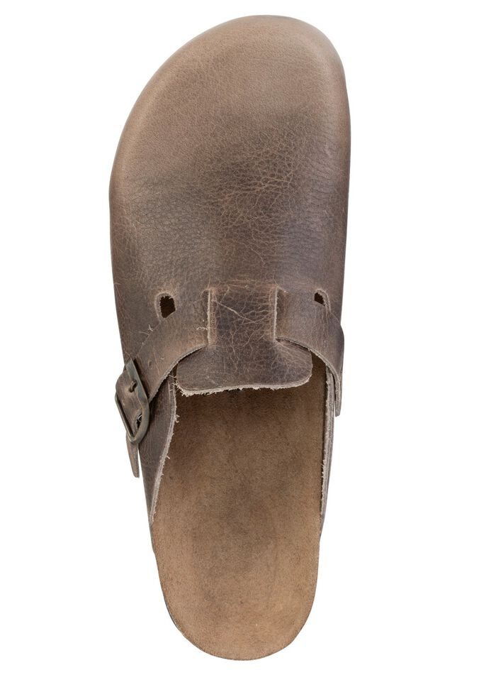 GINO GALANTE klomp van geschaduwd, generfd rundleer 