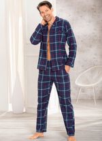Pyjama van Comte, doorknoopsluiting, van zacht geweven flanel 