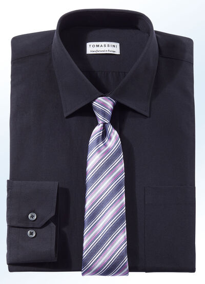 Shirt met borstzak in 5 kleuren en 2 mouwlengtes 