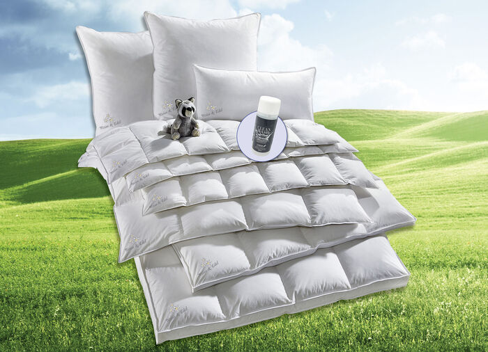 Prachtige donsdekens serie Weiss &amp; Edel van OBB, made in Germany 