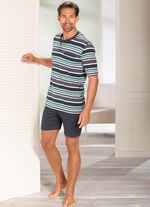 Set van twee shortys met knoopsluiting en gestreept ontwerp 