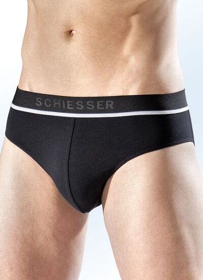 Schiesser set van drie slips van fijne jersey 