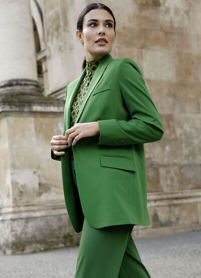 Blazer met sjaalkraag 