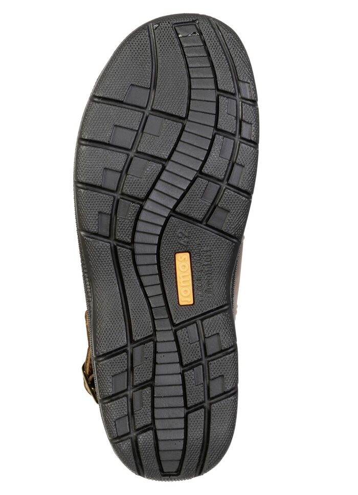 Klassieke herensandalen, breedte H, met klittenbandsluiting MOKKA