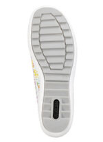 Remonte sneakers gemaakt van gecoat leer met stoere print WEISS-BUNT