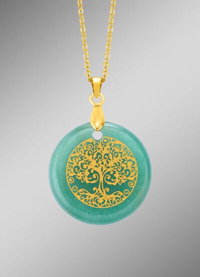 Levensboom hanger met aventurijn 