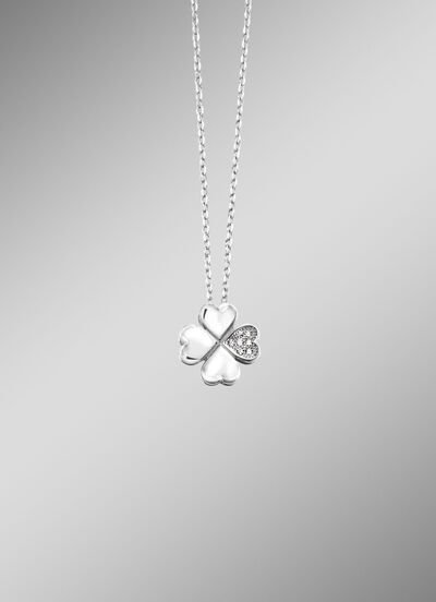 Klaverblad hanger met ankerketting 