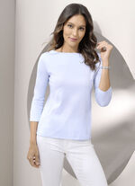 Shirt met boothals 