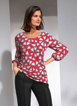 Shirt met schitterende kleurenprint 