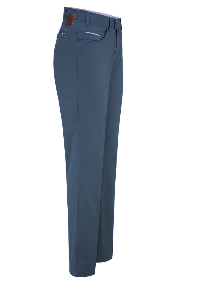 "Br&uuml;hl" broek met tailleband in 3 kleuren DUNKELBLAU