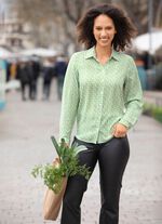 Blouse met overhemdkraag 