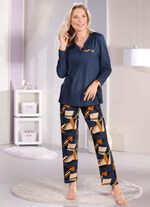 Laurina pyjama met subtiele plooien bij de schoudernaad 