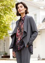 Lichte blazer met sjaalkraag 