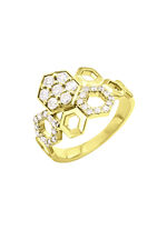 Prachtige damesring met diamanten 