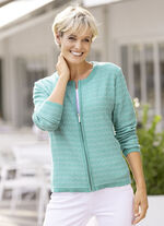 Vest met all-over structuur 