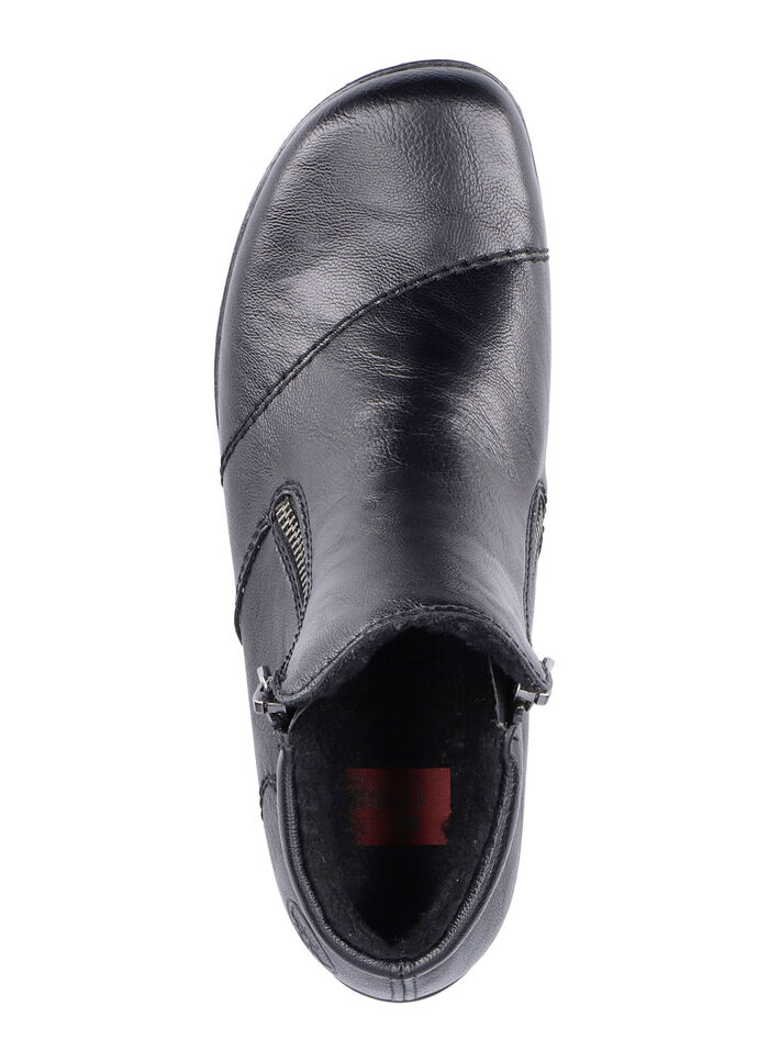 Rieker laarsje met decoratieve quilting ZWART