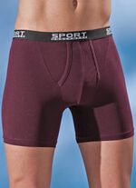 Set van drie broeken van fijne jersey, effen 