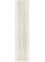 Schuifgordijn met subtiel golfdesign en klittenbandrail CHAMPAGNE