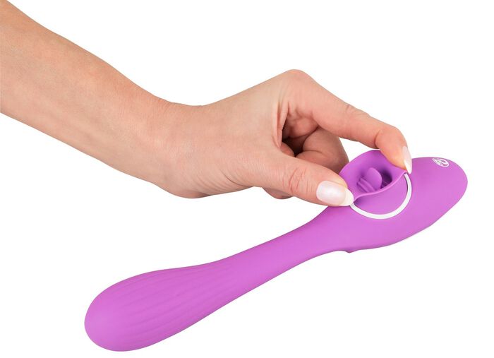 Konijnenvibrator met likfunctie 