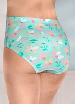 Vierpack slips met een op kleur afgestemd bloemendessin 