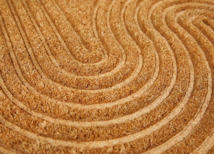 Kokosnoot deurmat met antislip achterkant 