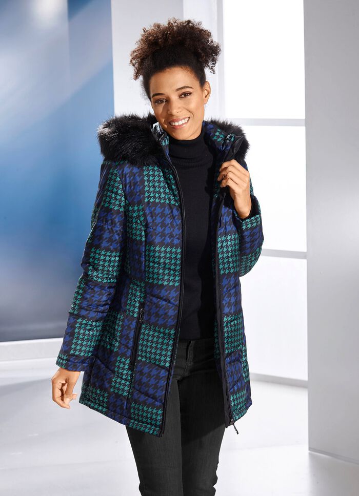 Jas met houndstooth-patroon 