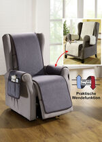 Omkeerbare beschermer met bandrand GRIJS