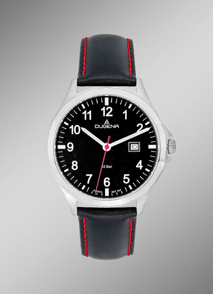 Herenhorloge met roestvrijstalen kast 