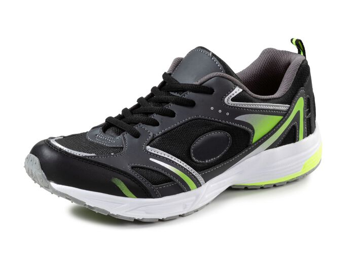 Sneakers met veters van effectief bedrukt synthetisch materiaal 