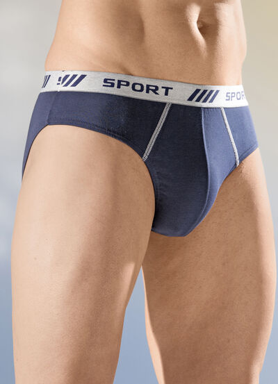 Set van vier slips met elastische tailleband 