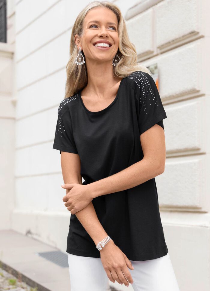 5-rijige strass-bangle 