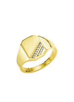 Prachtige herenring met diamanten 