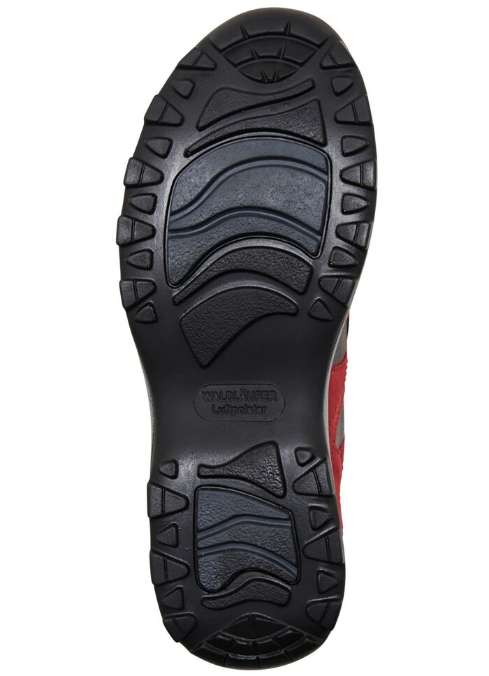 Waldl&auml;ufer, sportieve dames veterschoenen, breedte H, met uitneembaar voetbed GRANAATROOD-ZWART-GRIJS