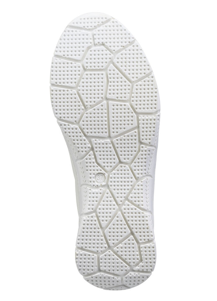 Andrea Conti veterschoen van nappaleer met contrasterende details WIT