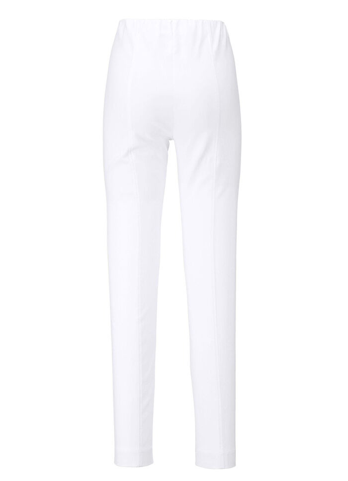 Chique broek in comfortabel pull-on-model WIT