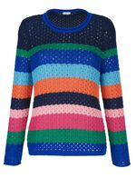 Trui met blokstreepdessin 