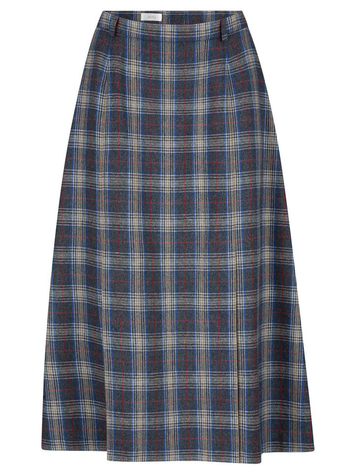 Rok met apart ruitdessin 