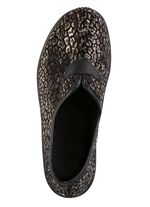 Slippers van fluweel met een print en een luipaarddessin 