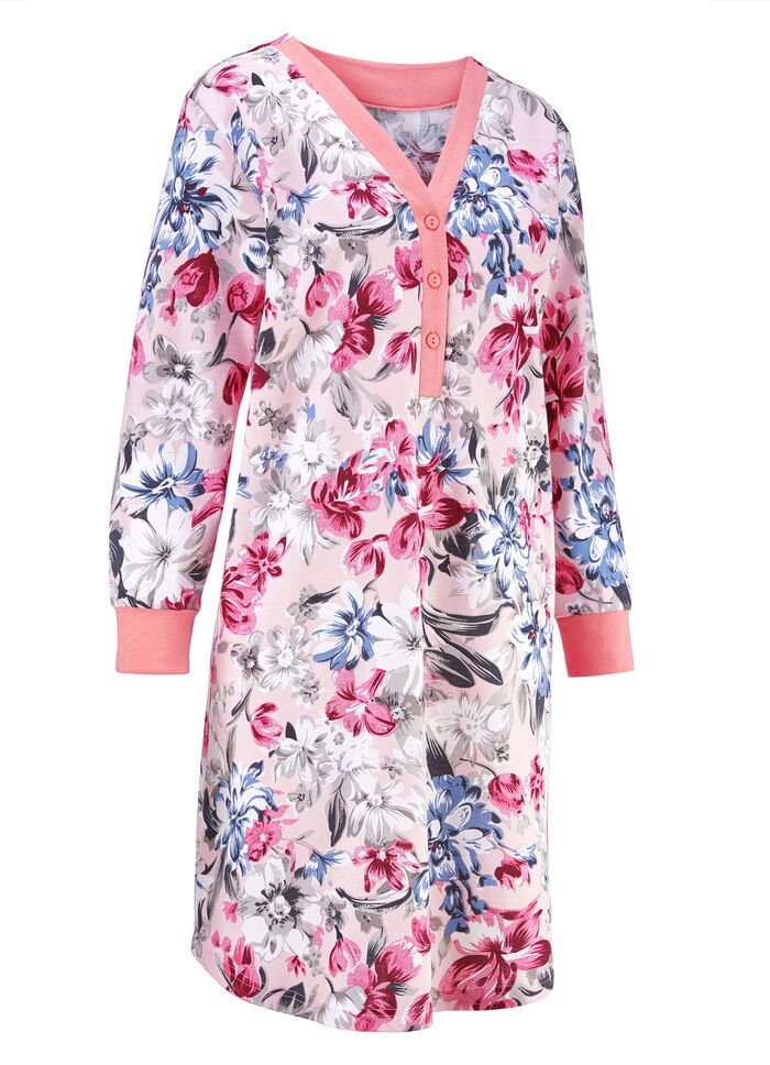 Twee-pack korte nachthemden met knoopsluiting 